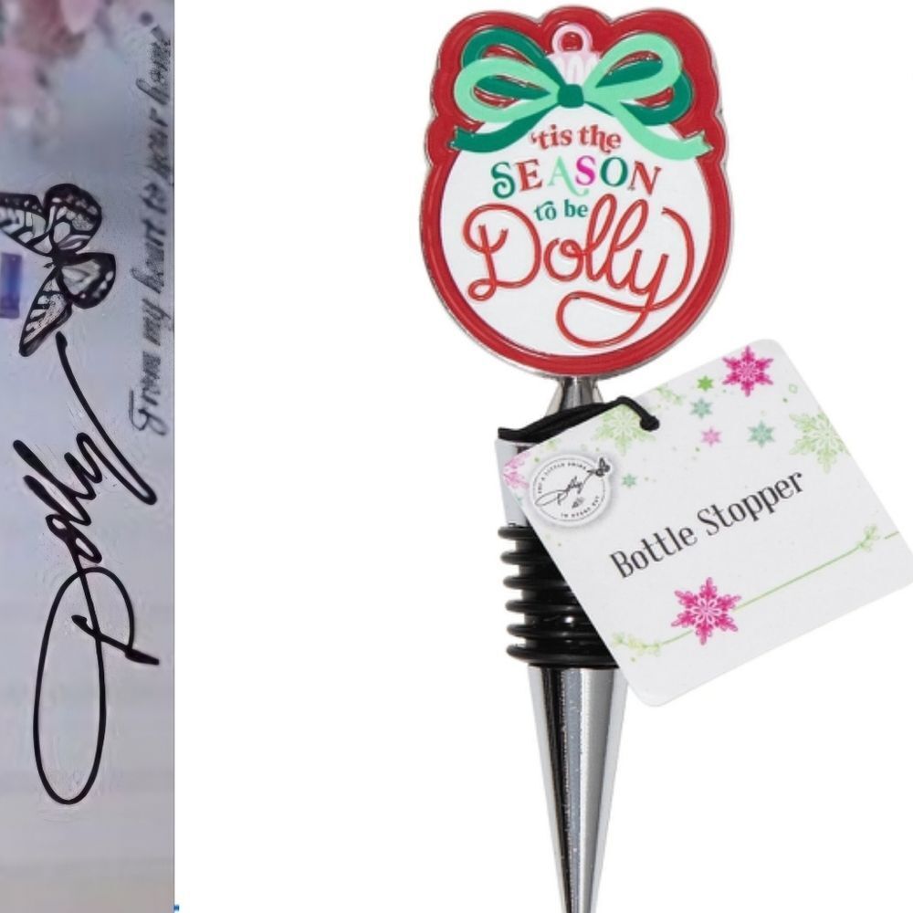 Dolly Parton Tis The Season To Be Dolly Christmas Bottle Stopper